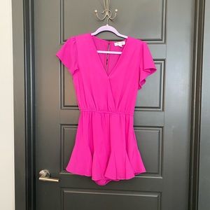 Hot pink romper